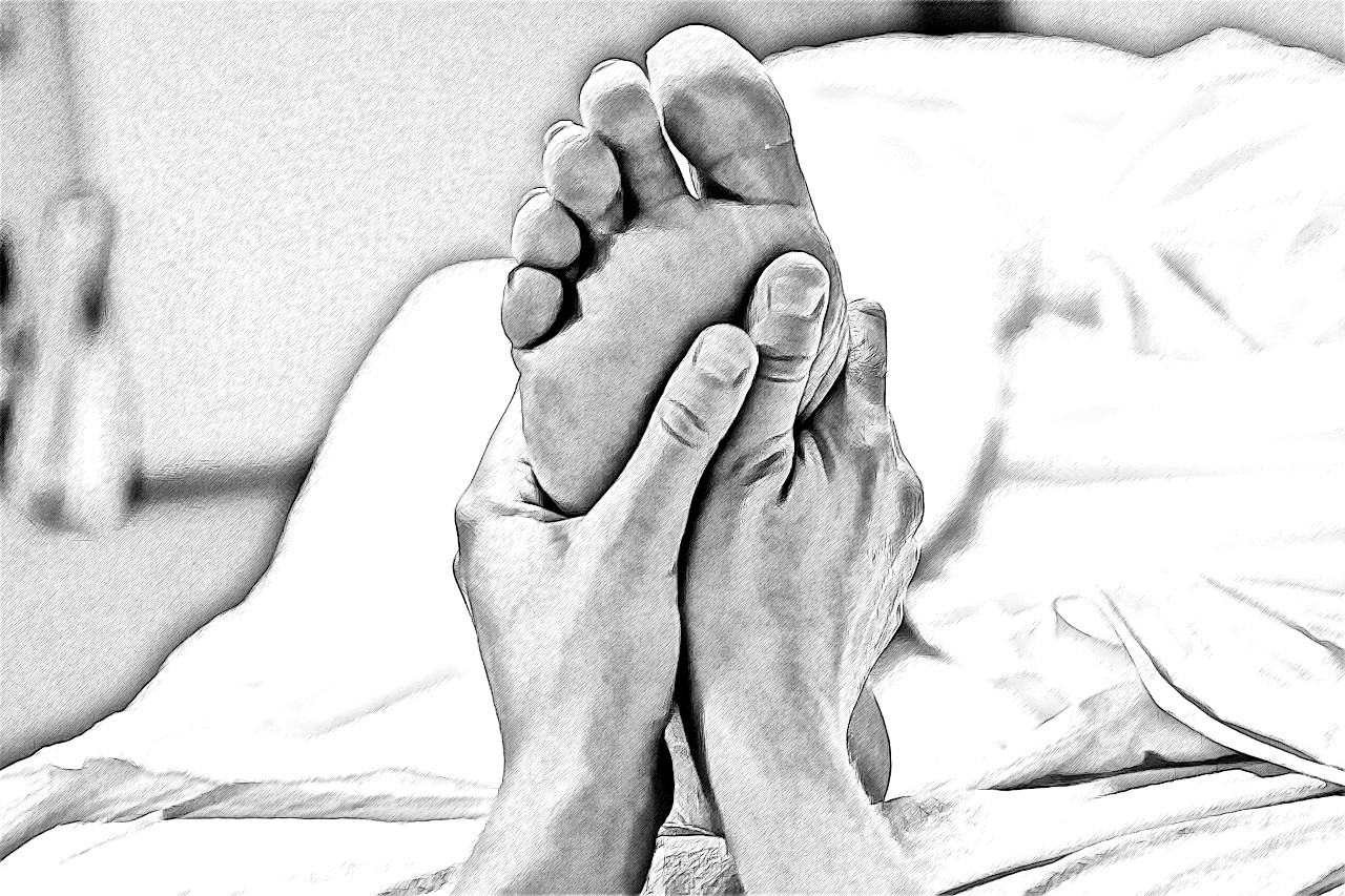 Fußreflexzonentherapie – Illustration
