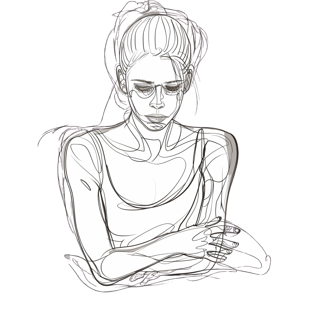 Illustration Erschöpfung und Stress